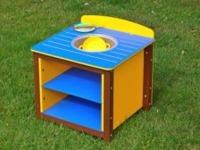 Children's Play Sink - Single Kitchen Unit in Multicoloured Recycled Plastic